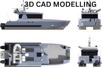 design marine vessel, yacht and boat 3d cad modeling