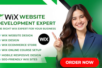 modern wix website development, wix design or redesign wix website