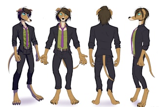 character desing of furry or more