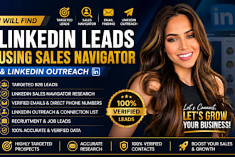 find linkedin leads using sales navigator and do linke din outreach