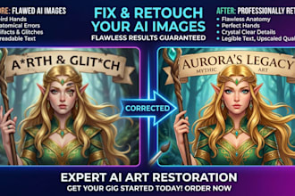 fix and retouch ai generated image errors and artifacts