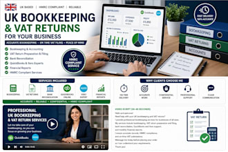 do UK accounting, bookkeeping and submit vat returns for your business
