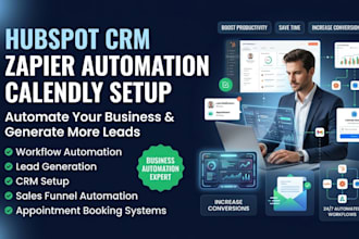 setup hubspot CRM calendly zapier lead generation and workflow automation