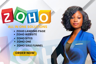 build zoho website zoho landing page zoho site zoho crm automation sale funnel