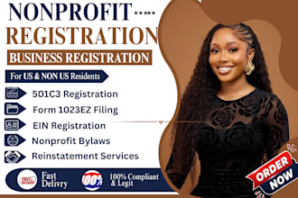 do 501c3 nonprofit registration, 501c3 tax exempt, form 1023ez,  bylaws and ein