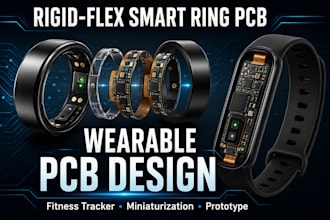 design rigid flex pcb for smart device and wearables for fitness tracker