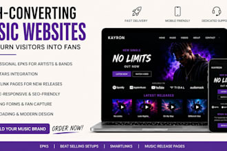 design a beat selling music website with beatstars integration