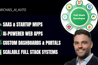develop a modern full stack saas web application