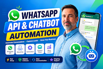 set up whatsapp API and whatsapp chatbot automation