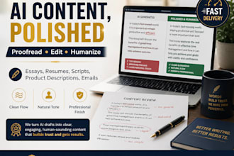 proofread and humanize ai content