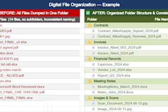 organize your digital documents and create a clean filing system