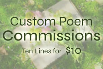 create a simple poem about a loved one or something you love