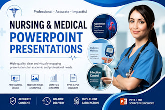 create professional nursing and medical power point presentations