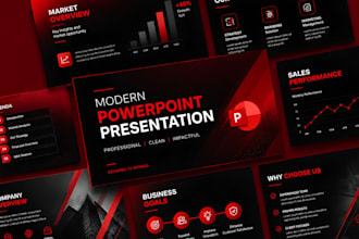 redesign powerpoint presentation into modern business slides