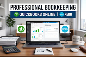 professional bookkeeping and accounting in quickbooks online and xero in crm