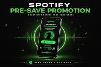 real spotify presave link promotion for unreleased music organic pre save stream