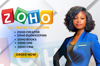 set up and customize zoho crm zoho books zoho creator zoho bookkeeping zoho one