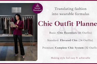 create a chic style outfit planner with wearable formulas