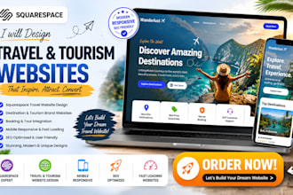 design squarespace travel website tourism brand website destination website