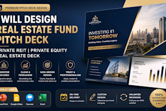 design real estate fund pitch deck private reit private equity real estate deck