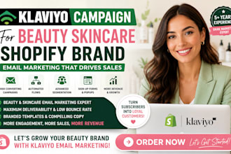 klaviyo campaign for beauty skincare shopify brand email marketing