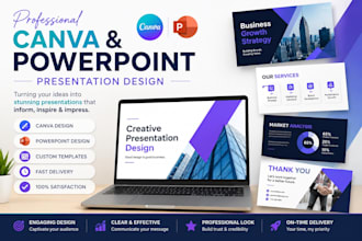 design professional canva presentations and PPT slides