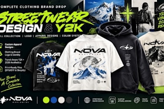 design your y2k streetwear holiday drop collection for gen z