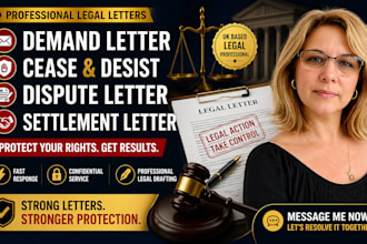 draft demand letter, cease and desist, dispute and settlement letter