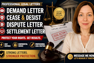 draft demand letter, cease and desist, dispute and settlement letter