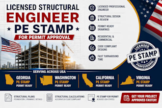 license structural engineer stamp georgia, washington california virginia stamp