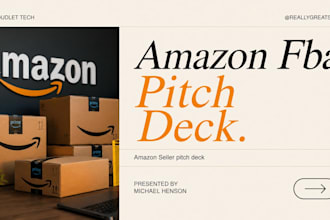 design amazon fba business pitch deck amazon seller pitch deck template