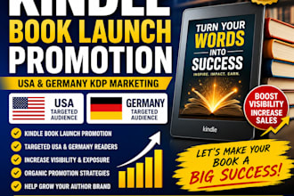 do USA kindle book launch promotion kdp germany ebook marketing