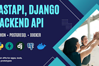 build a fastapi or django backend API with postgresql