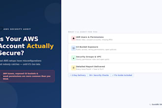 secure your AWS account and fix iam misconfigurations