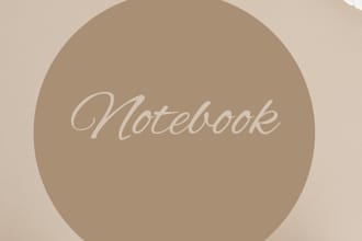 design a professional KDP journal and notebook cover