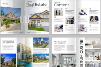 design luxury real estate home marketing booklet commercial property brochure