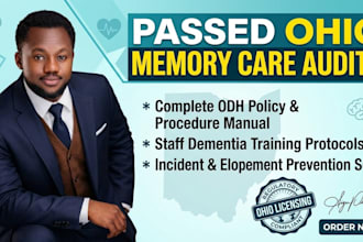 draft ohio residential care facility memory care policies for odh licensing