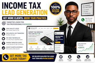 generate income tax leads bookkeeping accounting leads income tax website