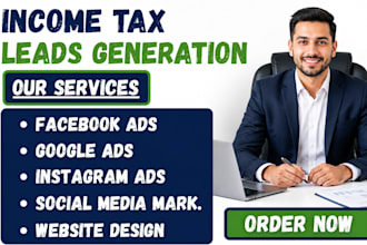 generate income tax leads bookkeeping accounting leads income tax website