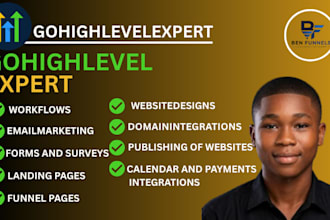 be your gohighlevel expert for CRM setup funnels and automation