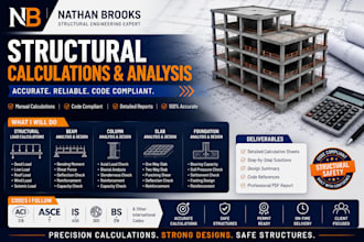 do structural load calculations beam column slab foundation analysis