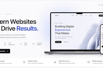 build a modern responsive website
