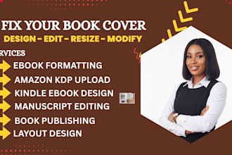 fix book cover, resize book cover, edit and modify paperback book cover