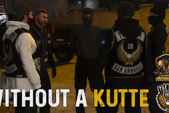 create custom fivem clothing, kuttes mc, mc vest, biker clothing fivem gang vest