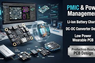 design pmic, li ion battery charger, dc dc converter, low power wearable pcb