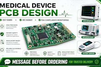 design medical device pcb for  iso13485 iec60601 fda compliance monitoring