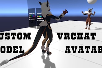custom vrchat avatar nsfw vtuber 3d character 3d charater model vrc commission