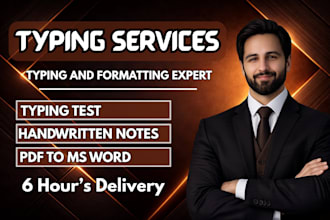 do fast typing, retype documents, format ms word
