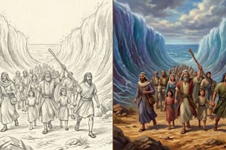 bring to life custom christian illustrations, children books and bible stories