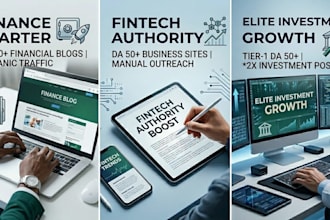be your finance guest post SEO outreach specialist